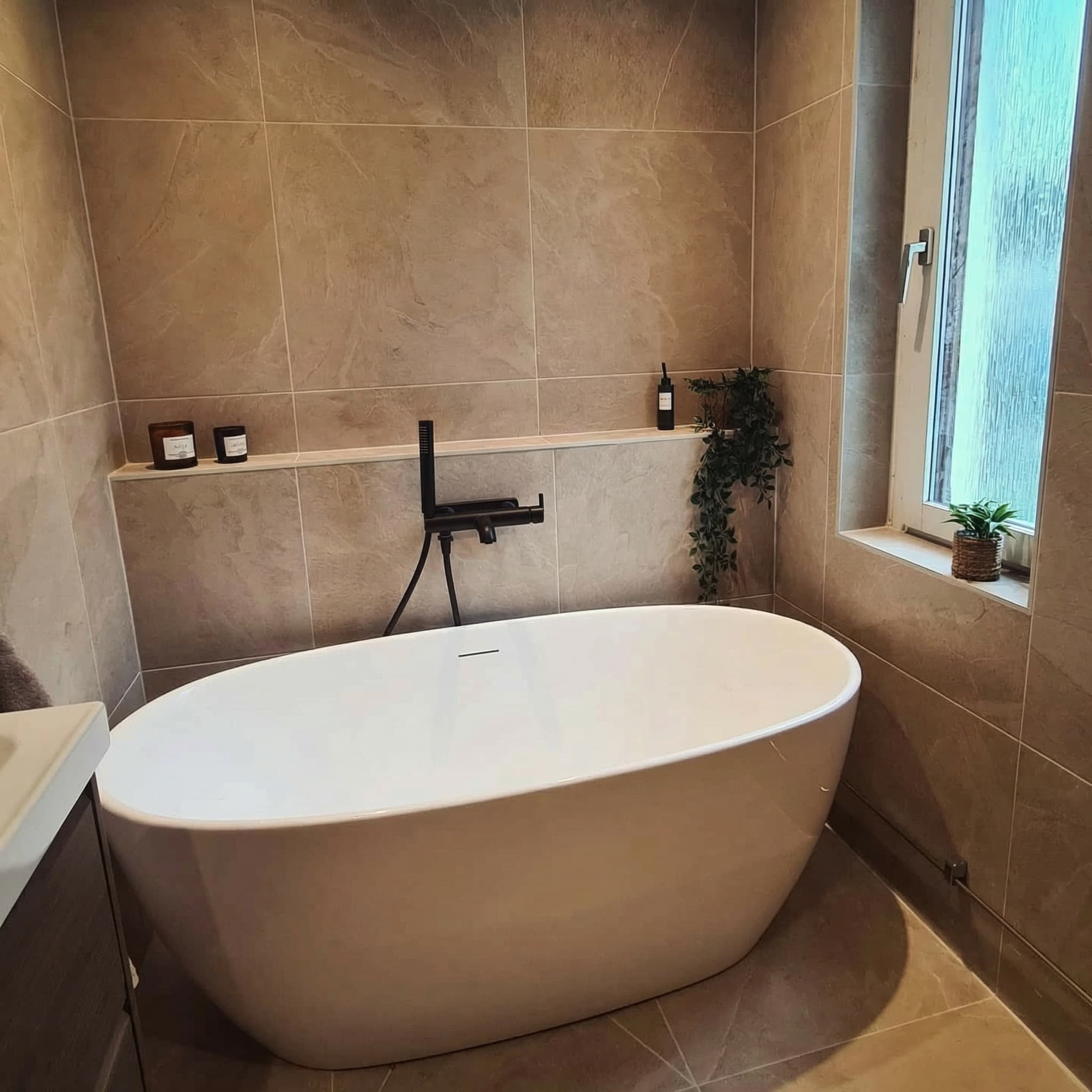 Badrumsrenovering - Vy 1